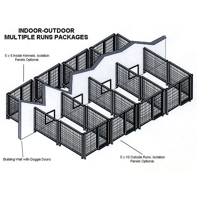 Dog Boarding Kennels Galvanized Steel Modular Dog Kennels for Sale